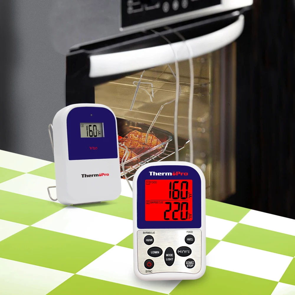ThermoPro TP 12 Беспроводной удаленного Кухня барбекю коптильни гриль духовка мясо Еда