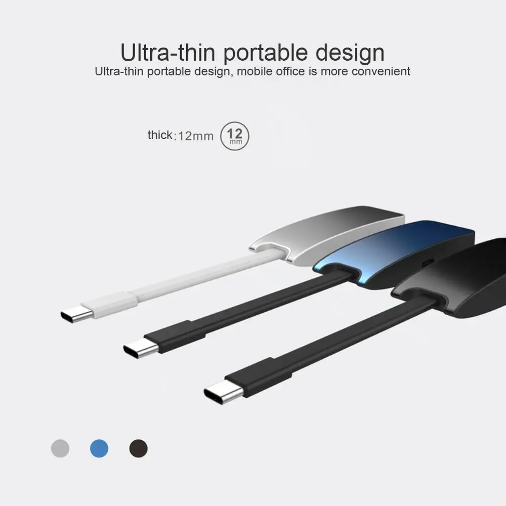 4 K USB C к HDMI конвертер адаптер type 3 0 концентратор с зарядка PD порт для huawei Xiaomi