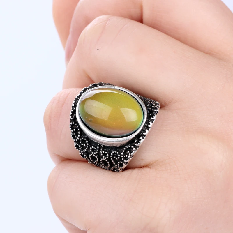 Женское кольцо в стиле ретро|mood ring|color changing mood ringrings for women |