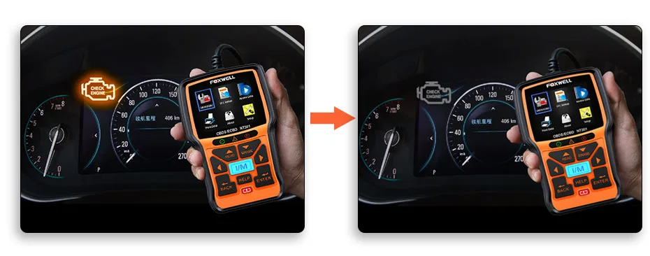 FOXWELL NT301 OBD2 сканер Профессиональный EOBD OBDII код считыватель двигателя проверка ODB2 OBD 2 Автомобильный сканер автомобильный диагностический инструмент