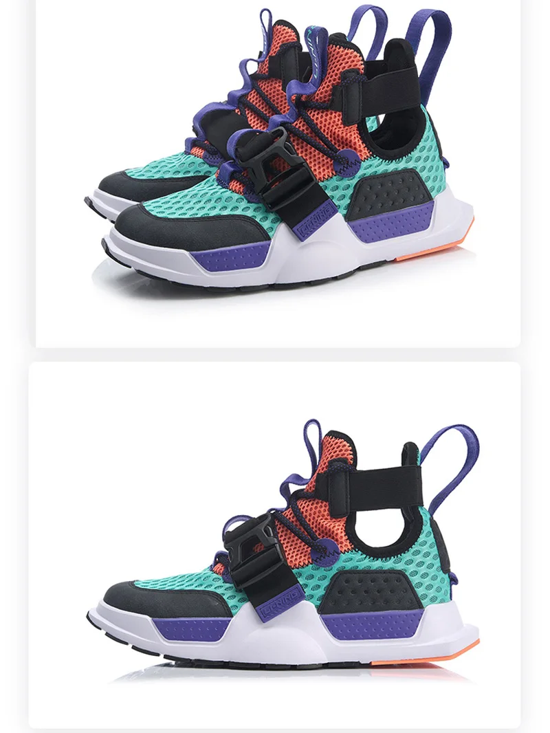 Li-Ning/мужские кроссовки REBURN WS для баскетбола и культуры с высокой дышащей подкладкой, спортивная обувь для фитнеса, кроссовки AGBP023 XYL253