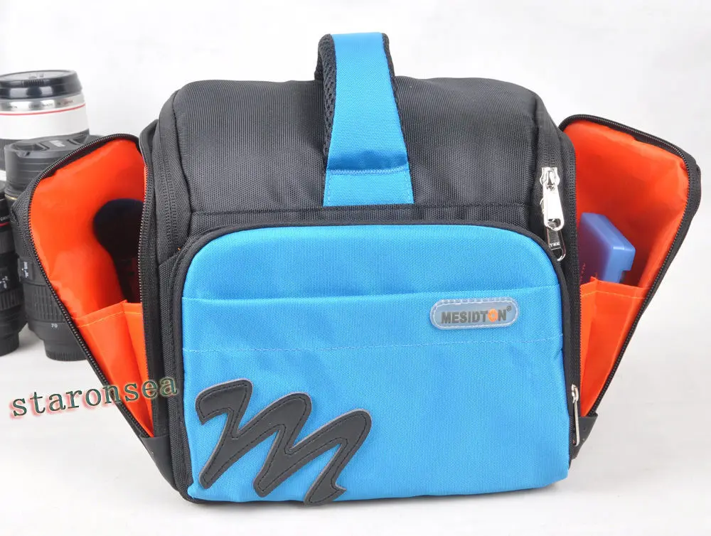 Синий наплечный портативный чехол для камеры DV Canon Sony Nikon Olympus PENTAX|bag hard case|bag casebag