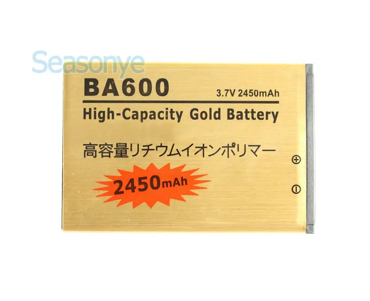 Seasonye 2450mAh BA600 3.7VDC Золотой сменный литий-ионный аккумулятор + ЖК USB настенное