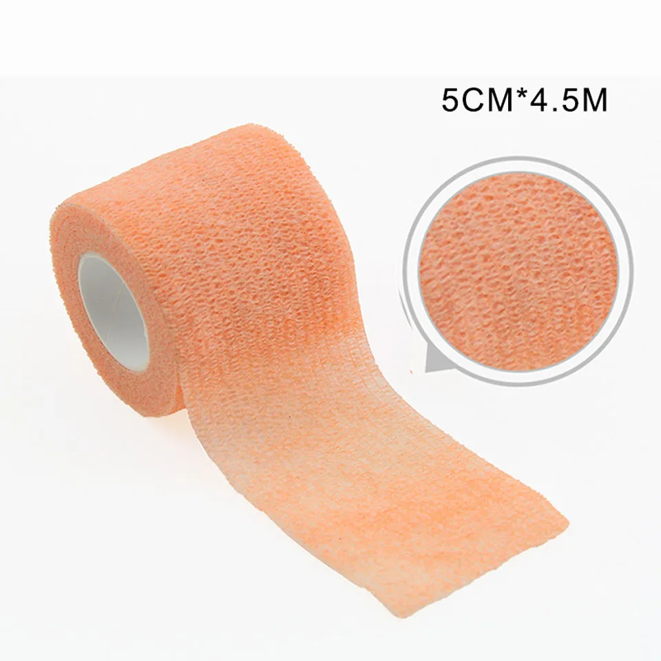 Fluorescent Orange Loogdeel 1 шт., водонепроницаемая медицинская терапия, самоклеющаяся повязка, мышечная лента, для пальцев, суставов, обертывание, аптечка, для домашних животных, эластичная повязка - Цвет: Fluorescent Orange