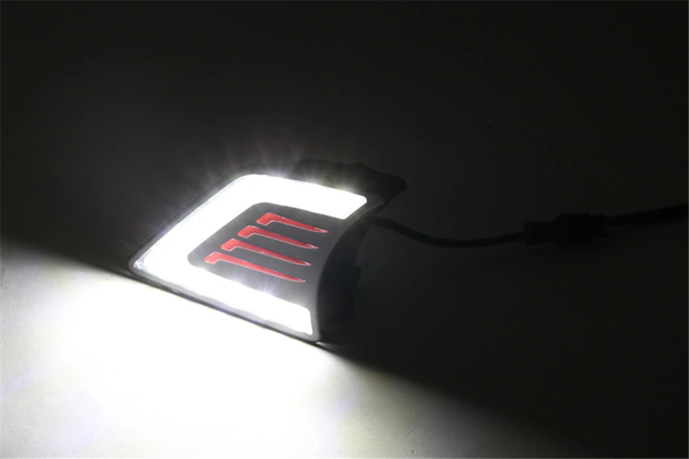 CSCSNL 1 комплект 12 В ABS светодиодный DRL Дневной ходовой светильник Дневной светильник с противотуманной головкой для Toyota Hilux Vigo 2012 2013