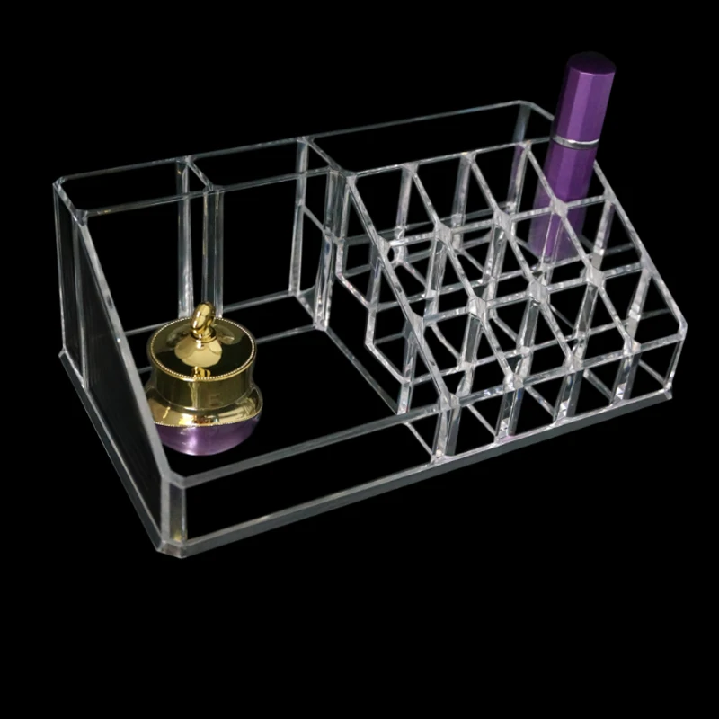 Акриловая коробка для хранения с 3 ящиками 2 ящика ювелирных изделий органайзер