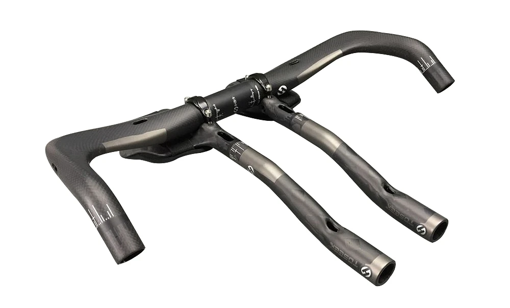 Полностью карбоновый руль для дорожного велосипеда TOSEEK аэродинамический