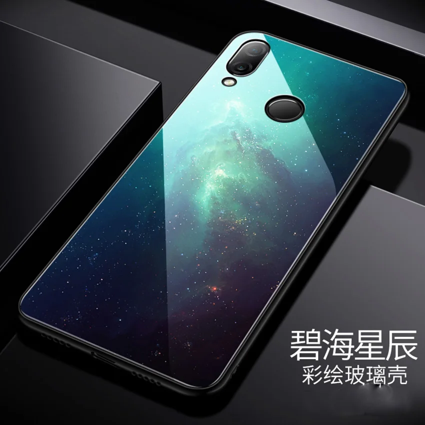 color 3 Чехол для Redmi Note 7, чехол для Xiaomi Redmi note 7 pro, чехол из закаленного стекла с защитой от падения, чехол для Xiaomi Redmi Note 7, чехол с рисунком - Цвет: color 3