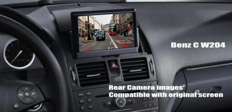 Людмила RCA& Фабричный с Экран монитор для Mercedes Benz C Class W204 C180 C200 C280 C300 C350 C63 Автомобильная камера заднего вида