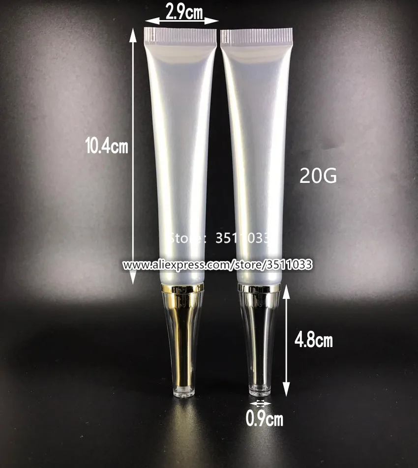 20g Cosmetic Soft Tubes 20ml Grey Color Hose Cosmetics Essence Gel BB Cream Packing Eye Tube Package 50pcs | Красота и здоровье