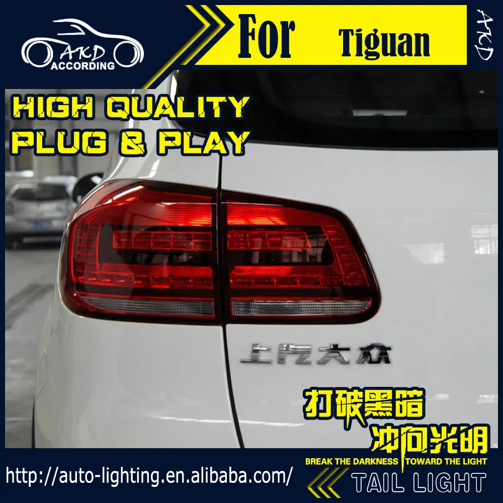 АКД стайлинга автомобилей хвост лампа для VW Tiguan задние светильник s New 2014