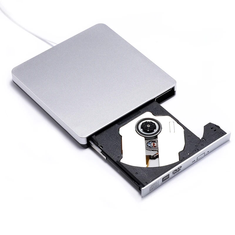 Внешний флэш накопитель KuWfi USB 2 0 тонкий портативный внешний VCD/CD/DVD плеер