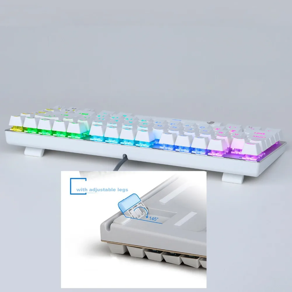 Z88 мини игровая клавиатура с RGB подсветкой переключатель Outemu компактная