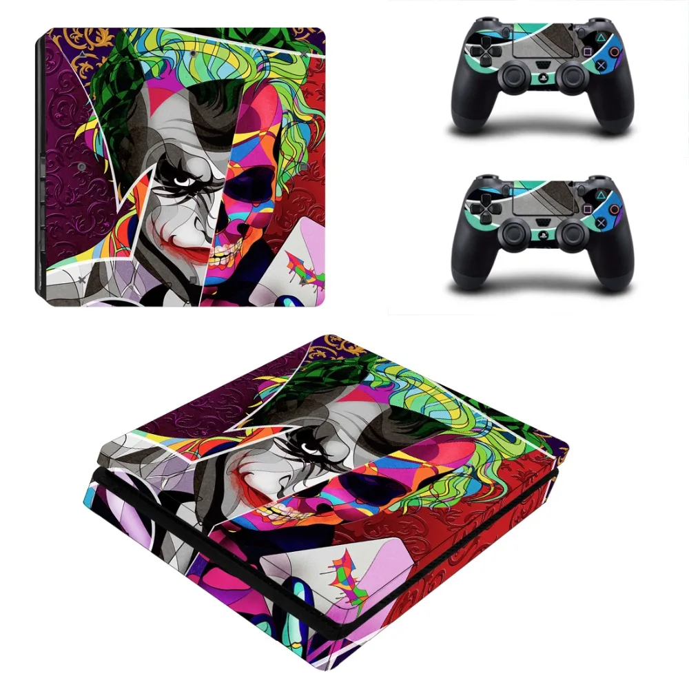 Наклейка Бэтмен и Джокер PS4 Slim Skin для консоли Sony PlayStation 4 контроллера Виниловая