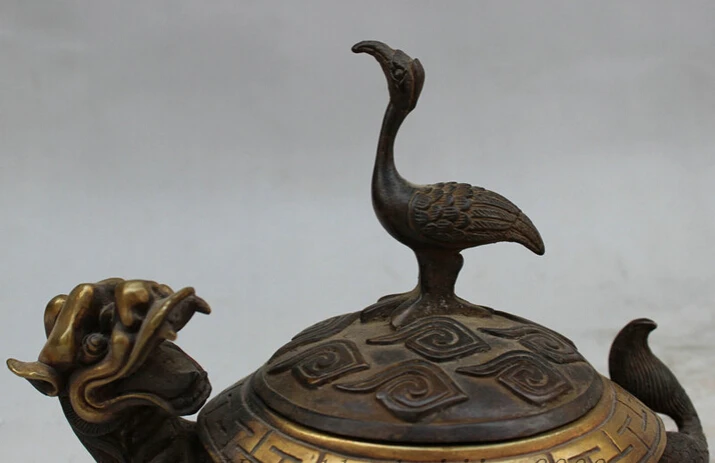 Быстрая доставка USPS в США S1565 китайский коллекционный позолоченный кран из