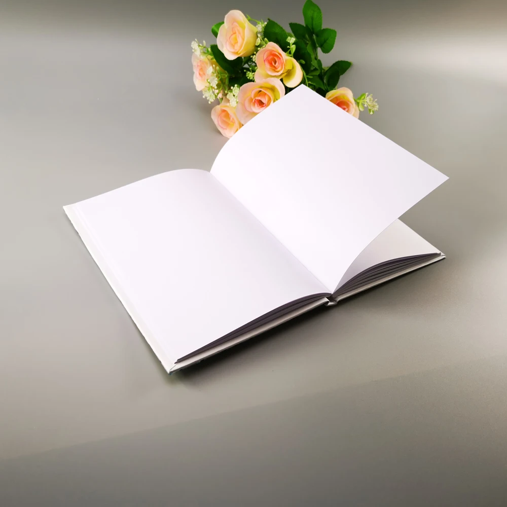 Свадебная Гостевая книга с индивидуальной подписью овальная белая пустая