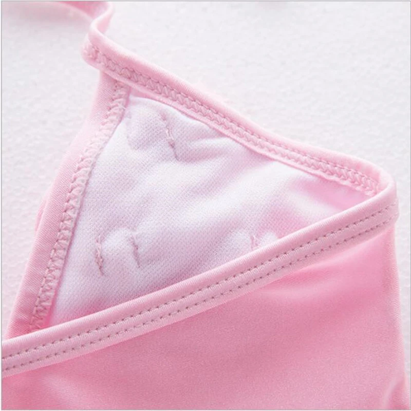 Милый балетный розовый купальник с цветочной аппликацией для детей одежда