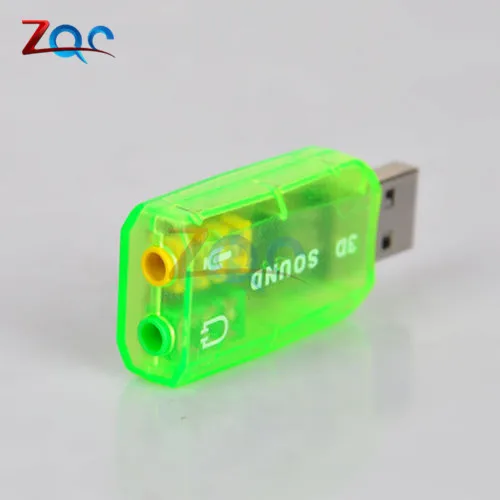 Чипсет CM108 с USB 2 0 на 3D звуковую карту АДАПТЕР ВИРТУАЛЬНОЙ звуковой карты 5 1
