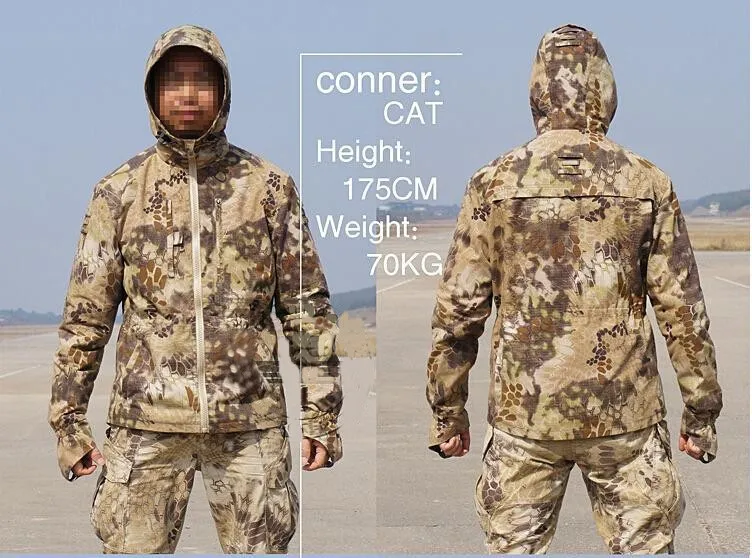 Камуфляж с рисунком гремучей змеи шутер куртка мужская Python зерна тактический