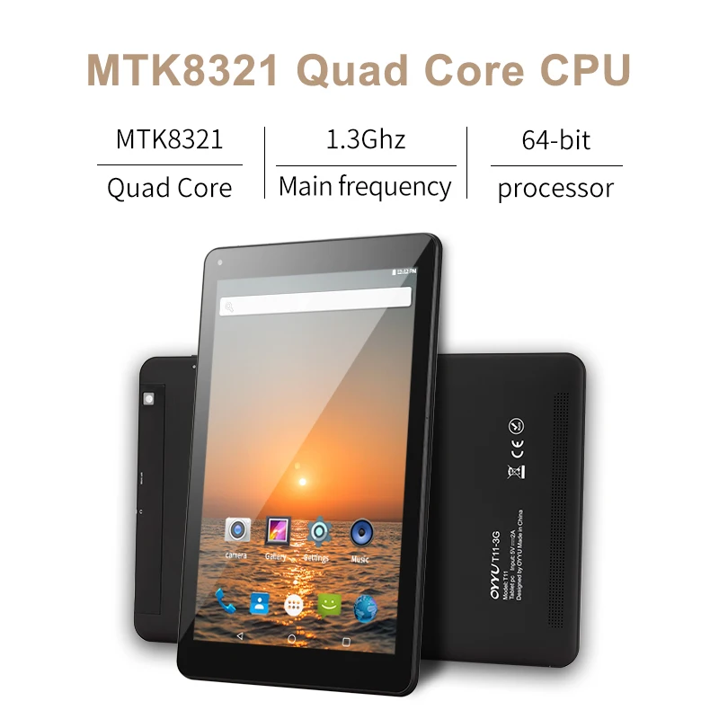 OYYU T11 10 1 дюймовый Phablets Android 7 0 3G Телефонный звонок планшетный ПК четырехъядерный 1.