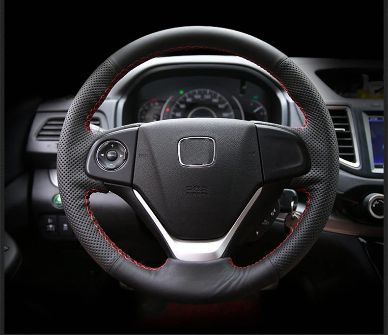 Чехлы на рулевое колесо для Honda CRV чехлы с оплёткой из мягкой кожи аксессуары