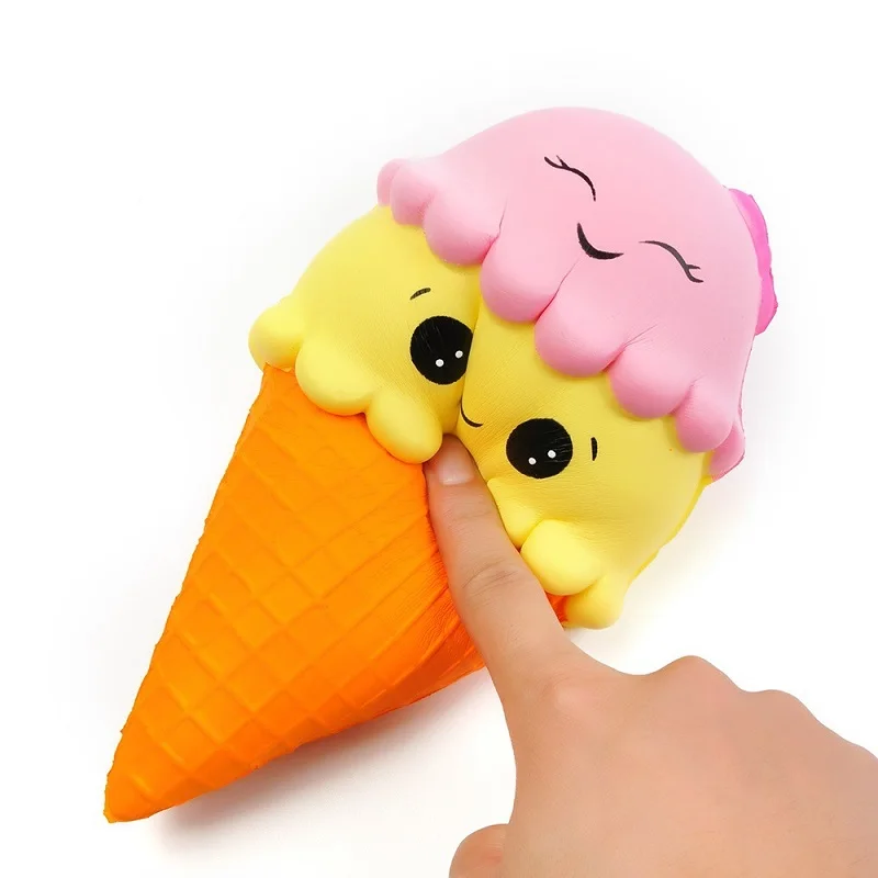 Сжимаемый медленно поднимающийся корм Jumbo Face 20 см игрушки для мороженого детей