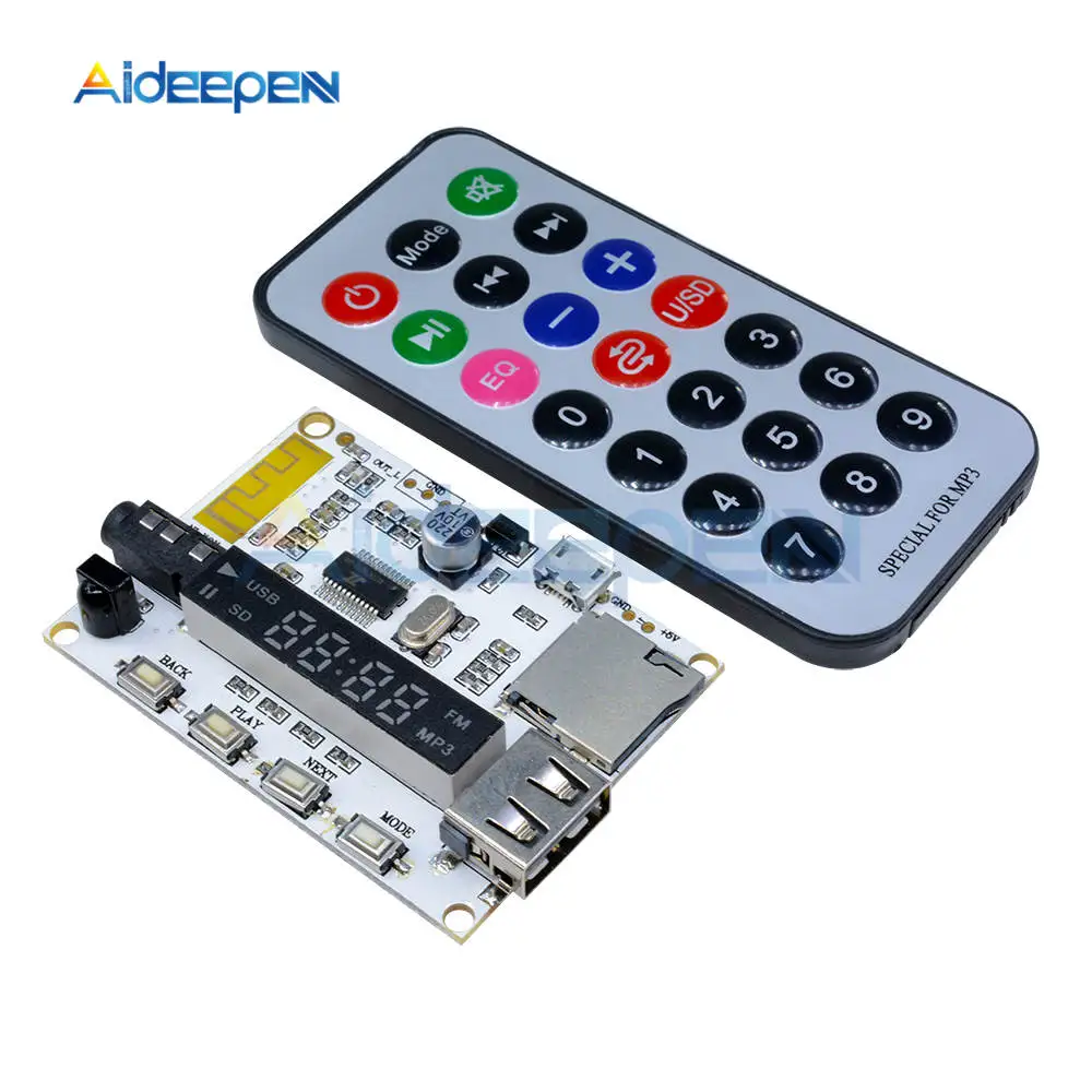 Цифровой дисплей Bluetooth беспроводной MP3/FM декодирующая плата TF Micro SD | Отзывы и видеообзор