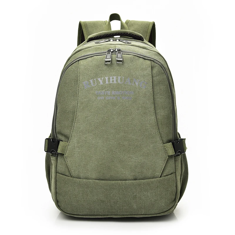 Винтажный Мужской холщовый рюкзак дорожный школьный ранец вместительный