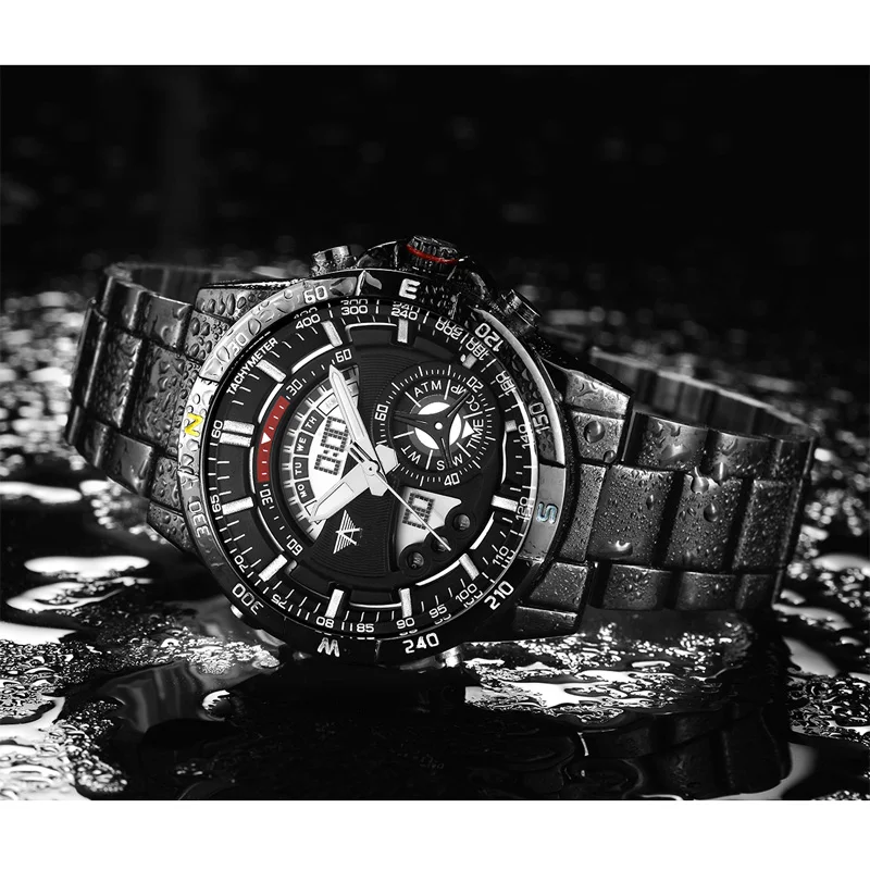 AMST брендовые роскошные Цифровые спортивные часы мужские военные кварцевые