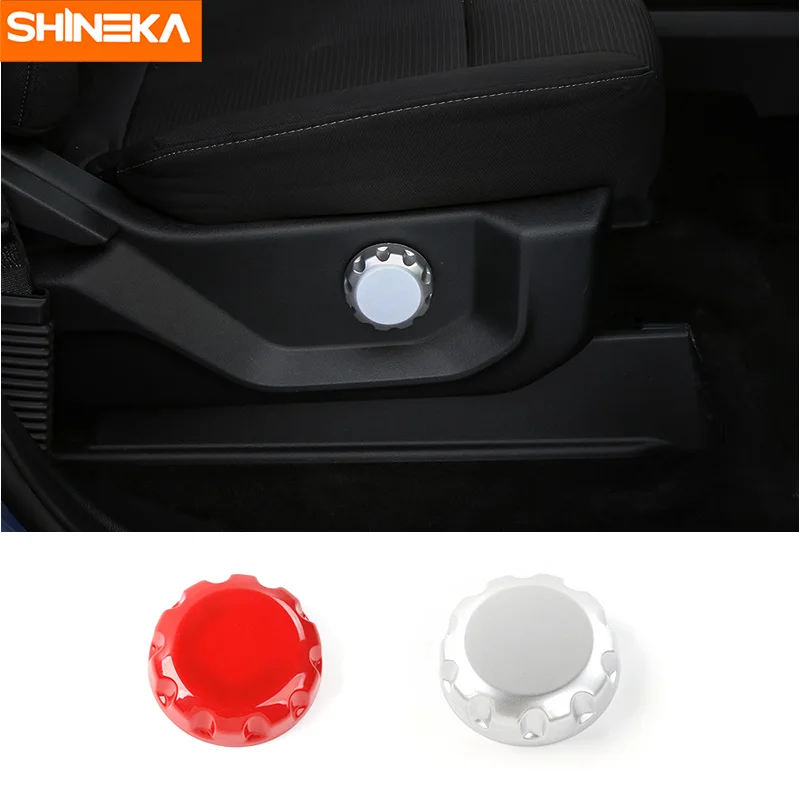 

SHINEKA Car Internal Styling Seat Adjustment Button Switch Cover Trim for Ford F150 2015+Car Accessories