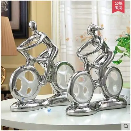 Керамические креативные модные фарфоровые фигурки для любителей езды на