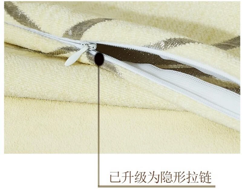 Gray Thick Geometric Pilow Case Covers SILVER JACQUARD High Quality Pillowcase Chenille 40*40/40*70/45*45/50*70/50*90cm WP293-30