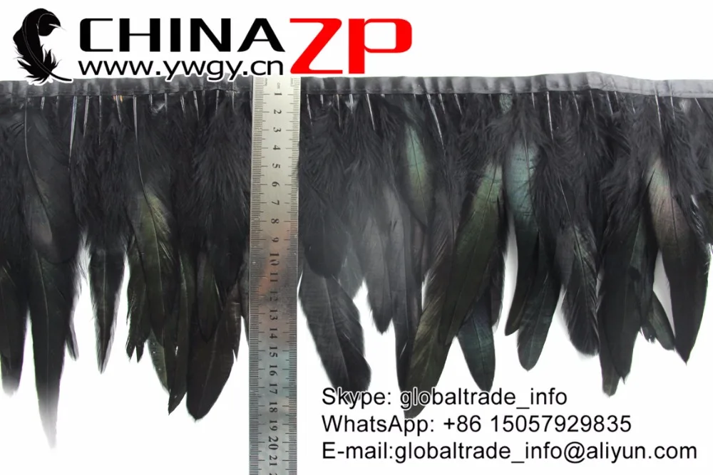 Завод CHINAZP оптовая продажа 10 ярдов/Лот изящная окрашенная черная петушиная