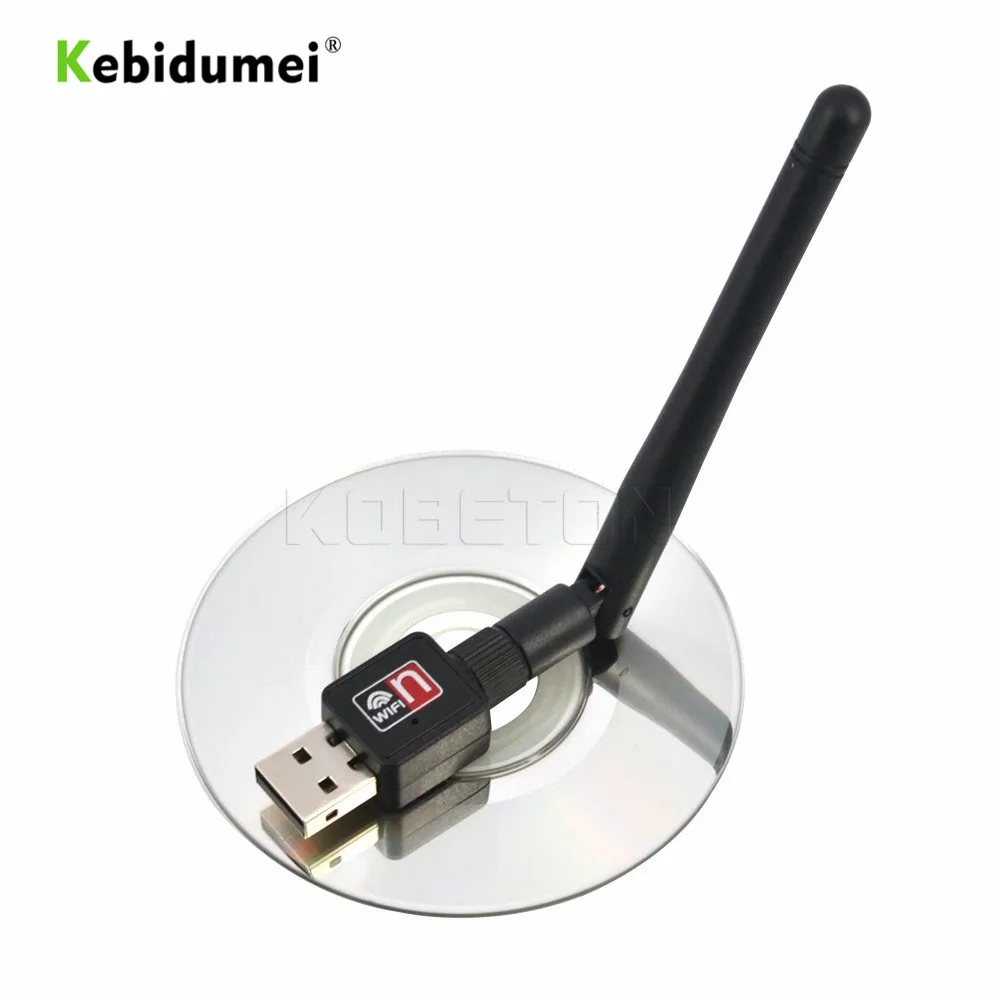 Kebidumei USB WiFi Беспроводная сетевая карта LAN адаптер 150 Мбит/с Антенна Компьютерные