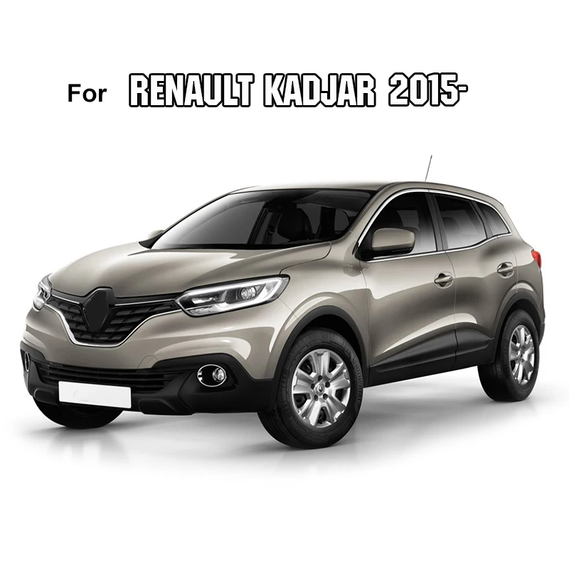 Хромированная передняя центральная сетка гриль крышка накладка для Renault Kadjar радиатор протектор молдинг протектор акцент