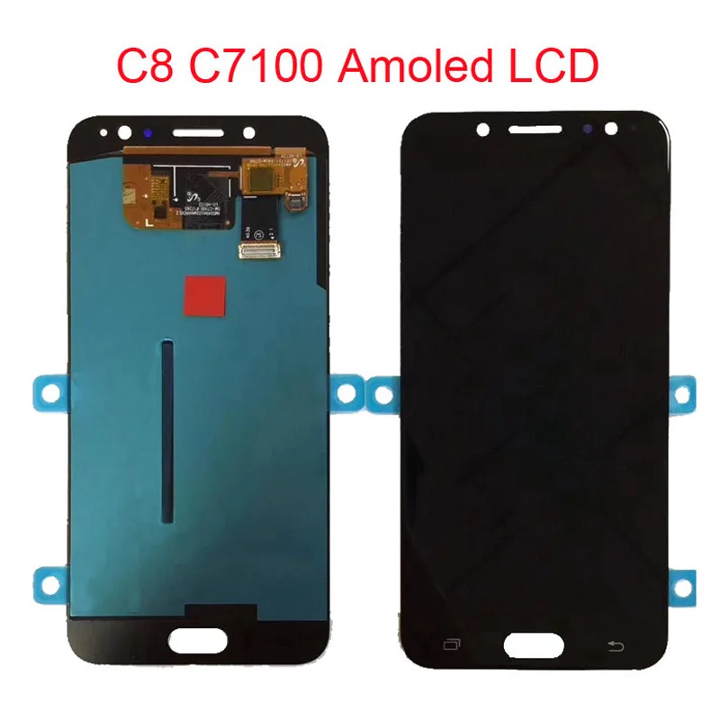 C8 Amoled lcd для Samsung Galaxy C7 2017 C7100 C710 ЖК дисплей кодирующий преобразователь сенсорного