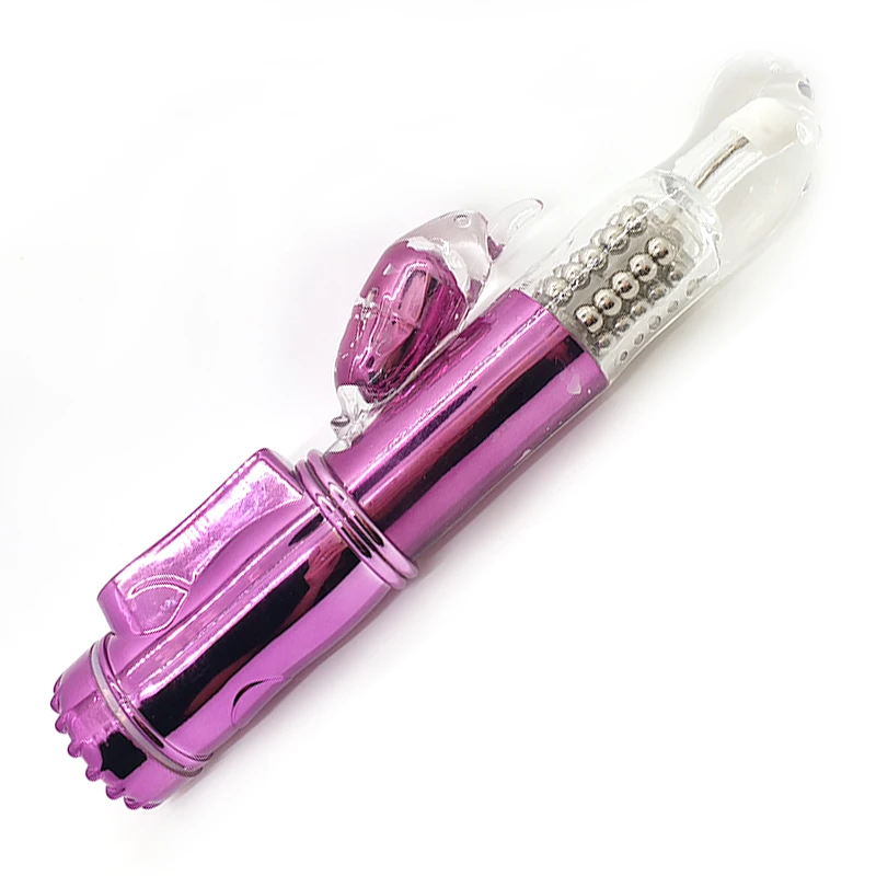 Дельфин 12 режимов Кролик G-spot вибрационное вращение массажер для тела Вибраторы