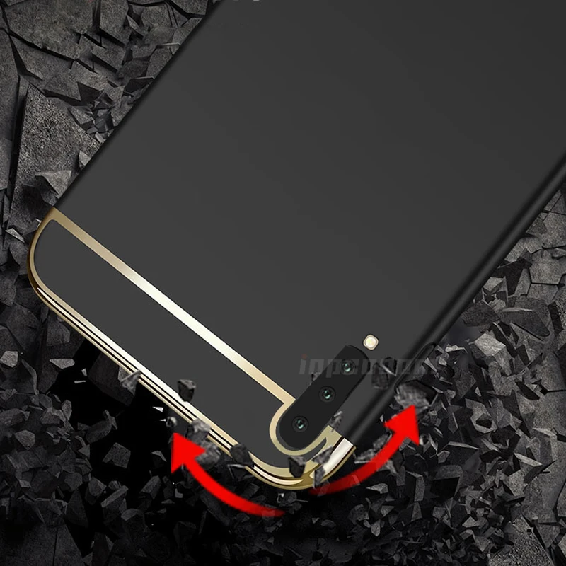 Роскошный чехол 3 в 1 для Samsung Galaxy A7 2018 жесткий накладка из поликарбоната A750 A750F с