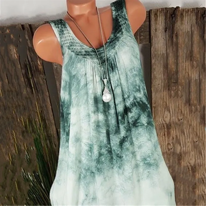 Платье Tie Dye Plus Летнее мини платье на бретельках для женщин размеры Xxxl Xxxxl Xxxxxl