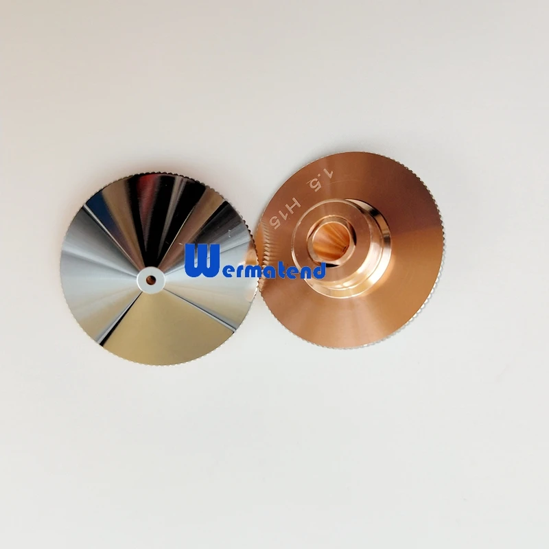 Wermatend 10 шт./лот Raytools сопло Двухслойное хромирование D32 H15mm BM109 BM111 насадки 120GJT0615