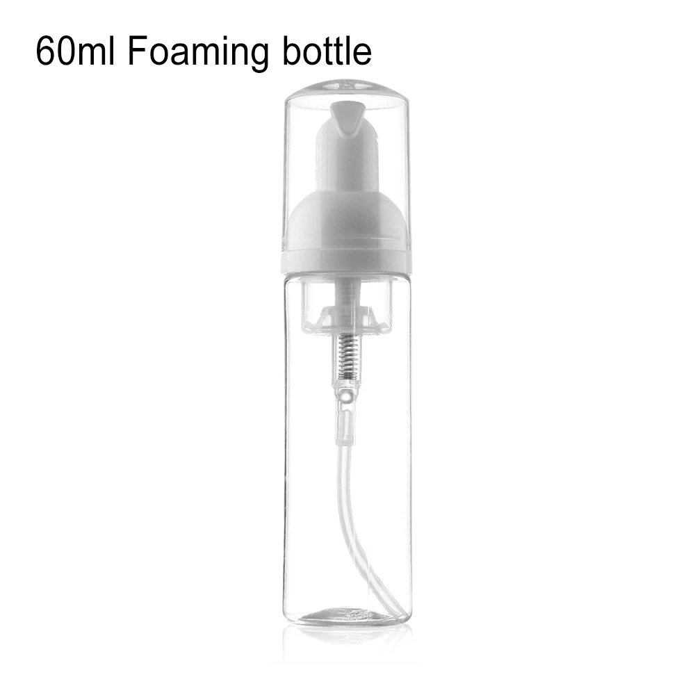 60ml Foaming bottle 5-60 мл лосьон шампунь Ванна косметический крем бутылки с эмульсией пластиковые многоразовые портативные мини пустые бутылки косметический контейнер - Цвет: 60ml Foaming bottle