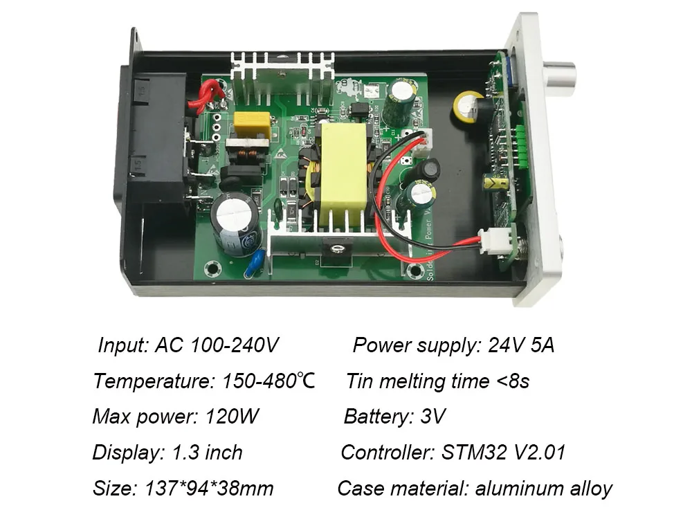 KSGER T12 паяльная станция STM32 OLED V2.01 контроллер FX9501 ручка ЧПУ Алюминиевый сплав DIY наборы сварки T12 железные наконечники