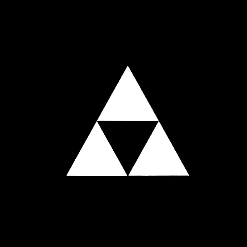 HotMeiNi наклейка для автомобилей суперпозиция треугольник логотип Zelda бампер