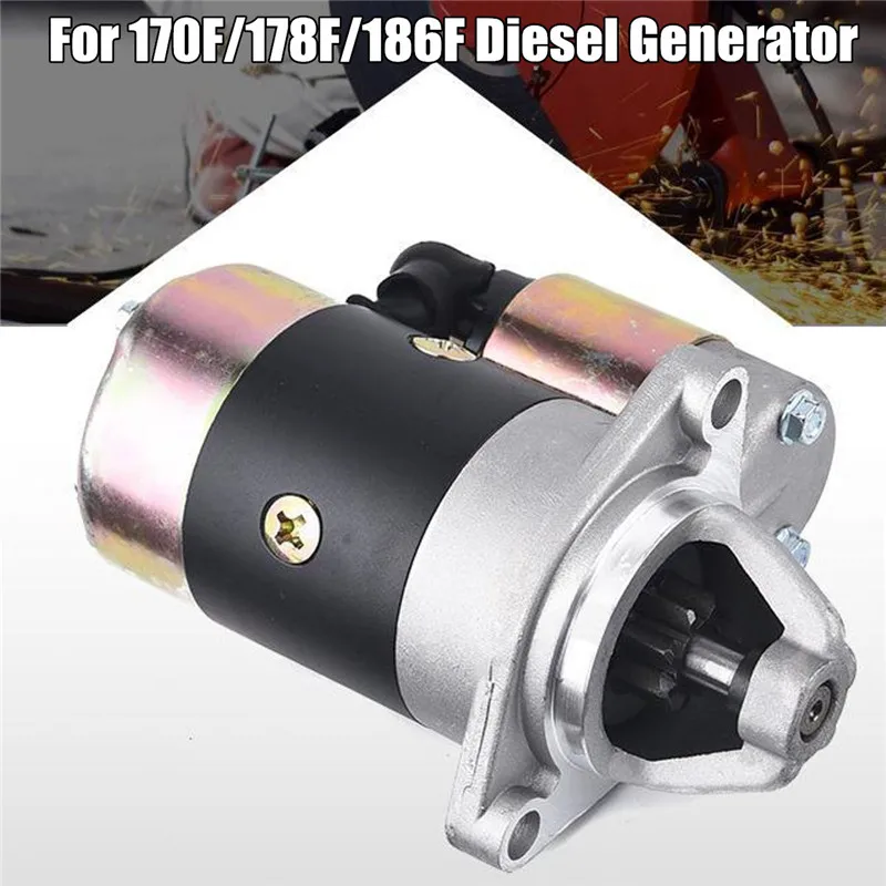 12V 0.8KW QD114A пускатель электрический стартер из Медь используется на 170F 178F 186F двигателя. Хорошее качество используемых в дизельное топливо