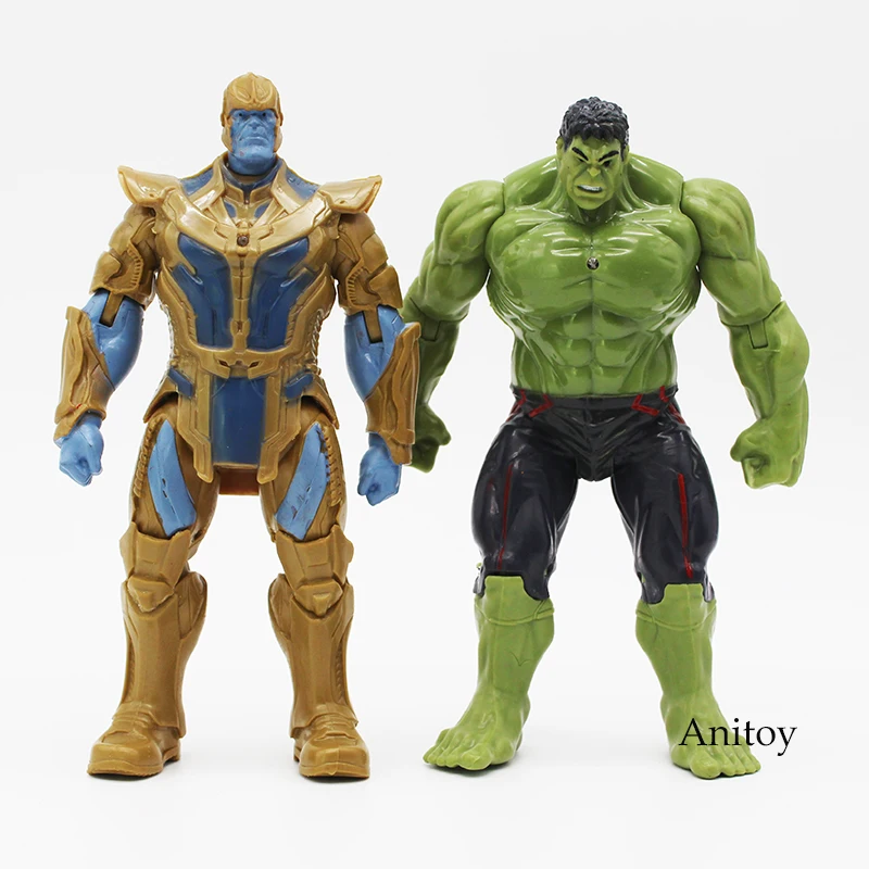 8 шт./компл. фигурки супергероев Marvel Железный человек Человек-паук Капитан Америка Тор танос ПВХ Фигурки игрушки 16,5-17,5 см legends