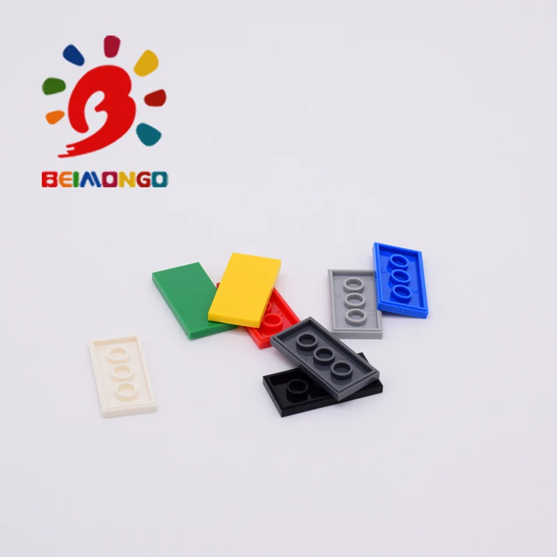 Бесплатная доставка! Строительные блоки BEIMONGO из плоской плитки 2x4 200 шт.