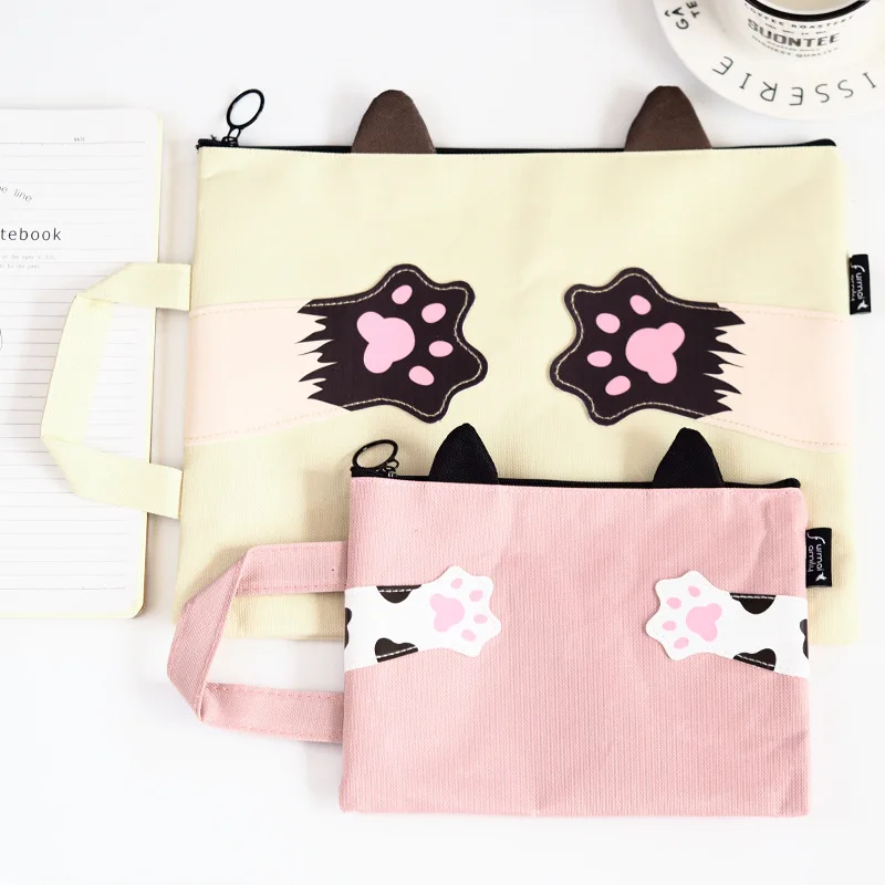 Студенческая портативная бумажная домашняя сумка для хранения файлов |