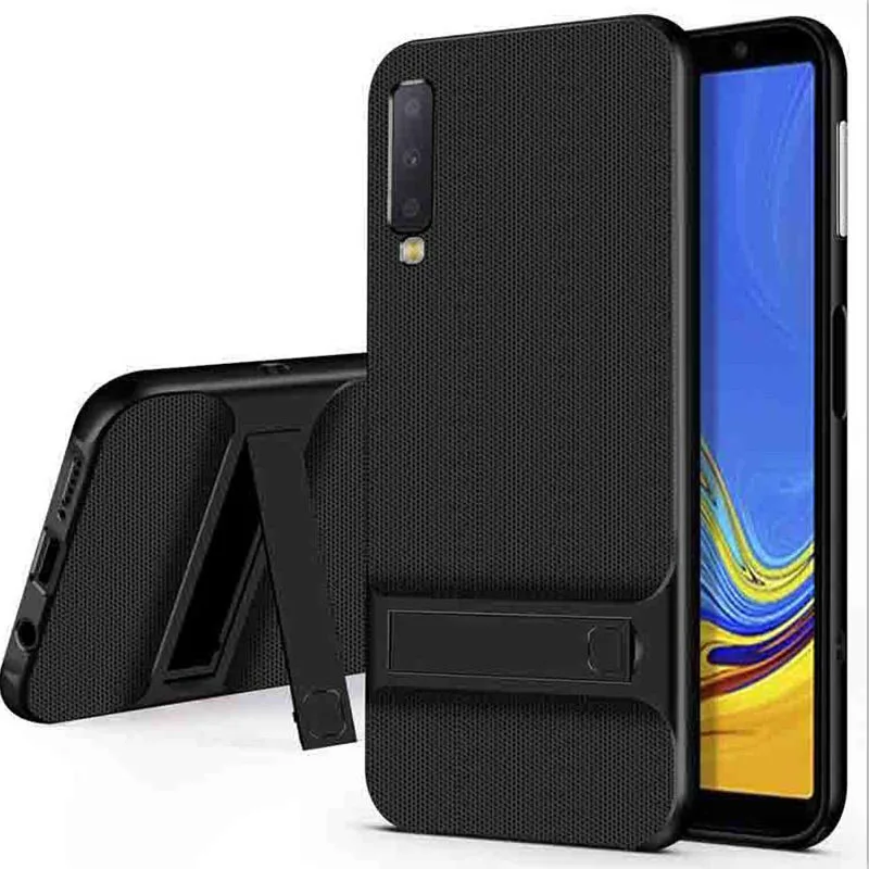 Роскошный чехол-бампер из поликарбоната для Samsung Galaxy A7 2018 чехол с подставкой