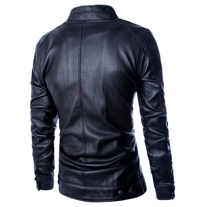 2015 Моды Кожаная Куртка Мужчины Jaqueta Couro Masculino Мужские Кожаные Куртки И Пальто Chaqueta