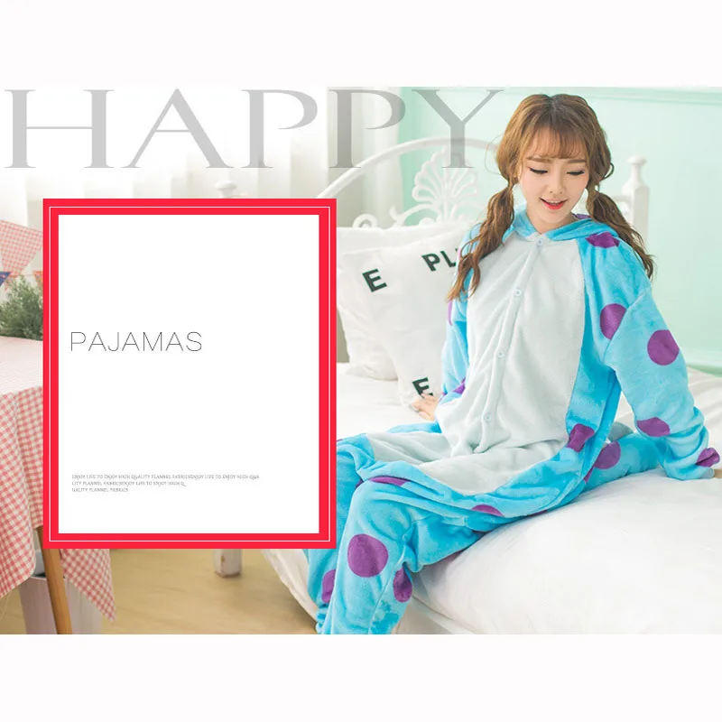 Пижама Monster Sullivan Kigurumi женский комбинезон с животными аниме Забавный костюм для